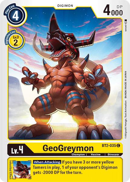 GeoGreymon [BT2-035] [Release Special Booster Ver.1.5] | Shuffle n Cut Hobbies & Games