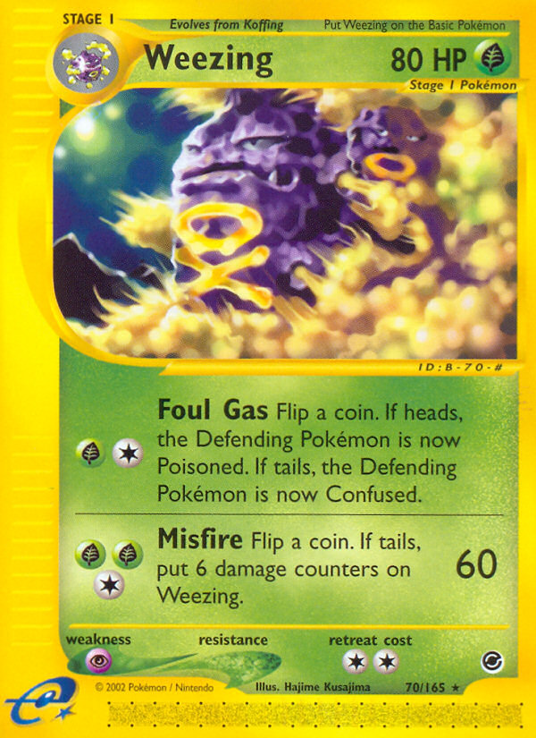 Weezing (70/165) [Expedition: Base Set] | Shuffle n Cut Hobbies & Games