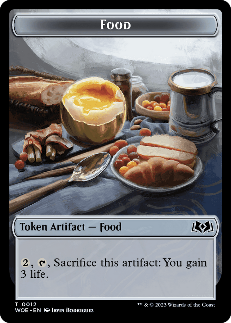 Faerie // Food (0012) Double-Sided Token [Wilds of Eldraine Tokens] | Shuffle n Cut Hobbies & Games