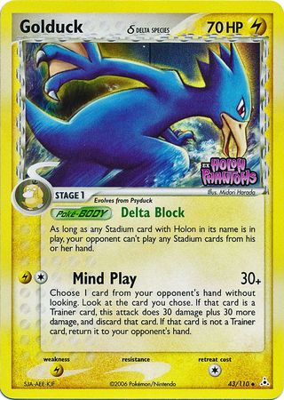 Golduck (43/110) (Delta Species) (Stamped) [EX: Holon Phantoms] | Shuffle n Cut Hobbies & Games