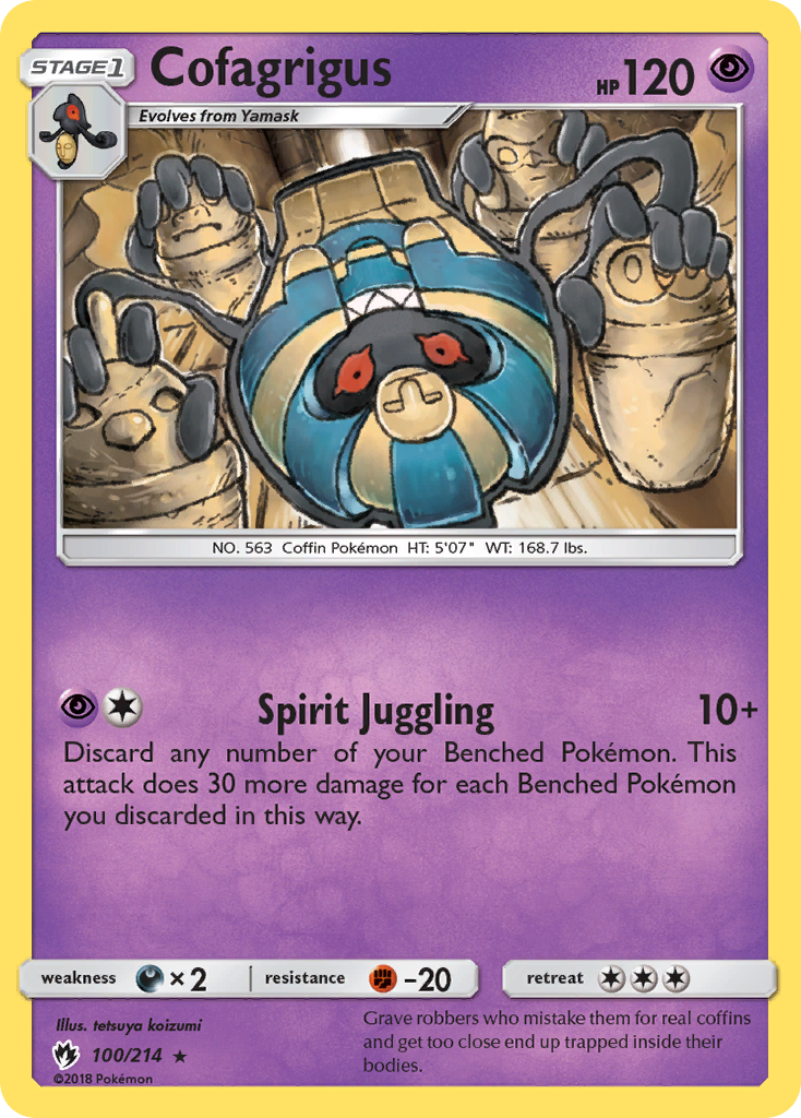 Cofagrigus (100/214) [Sun & Moon: Lost Thunder] | Shuffle n Cut Hobbies & Games