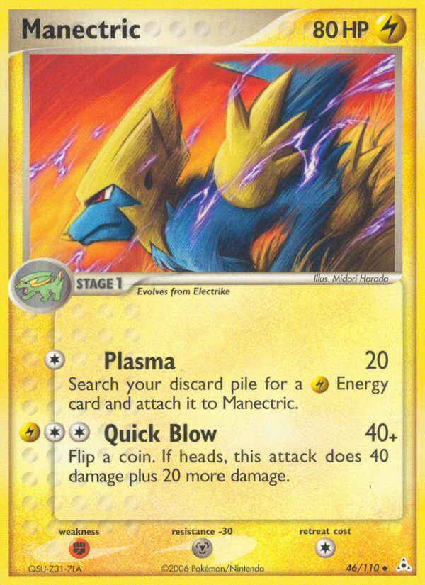 Manectric (46/110) [EX: Holon Phantoms] | Shuffle n Cut Hobbies & Games