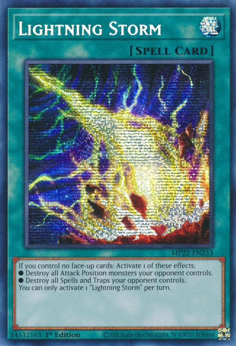 Lightning Storm [MP22-EN253] Prismatic Secret Rare | Shuffle n Cut Hobbies & Games