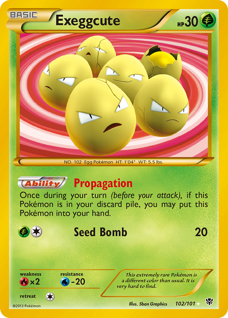 Exeggcute (102/101) [Black & White: Plasma Blast] | Shuffle n Cut Hobbies & Games