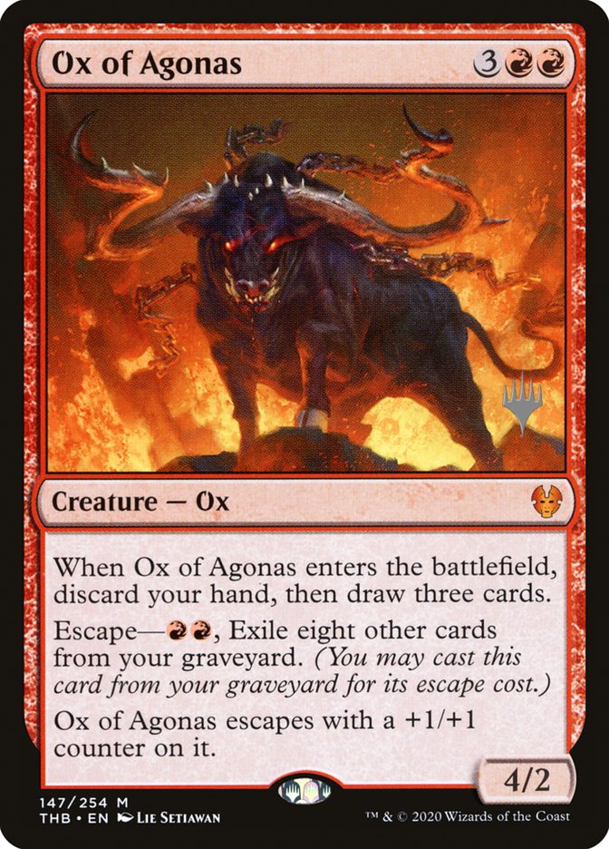 Ox of Agonas (Promo Pack) [Theros Beyond Death Promos] | Shuffle n Cut Hobbies & Games