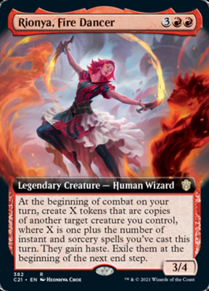 Rionya, Fire Dancer (Extended Art) [Commander 2021] | Shuffle n Cut Hobbies & Games