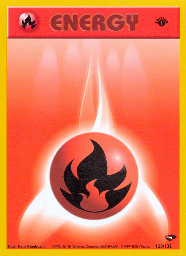 Fire Energy (128/132) [Gym Challenge 1st Edition] | Shuffle n Cut Hobbies & Games