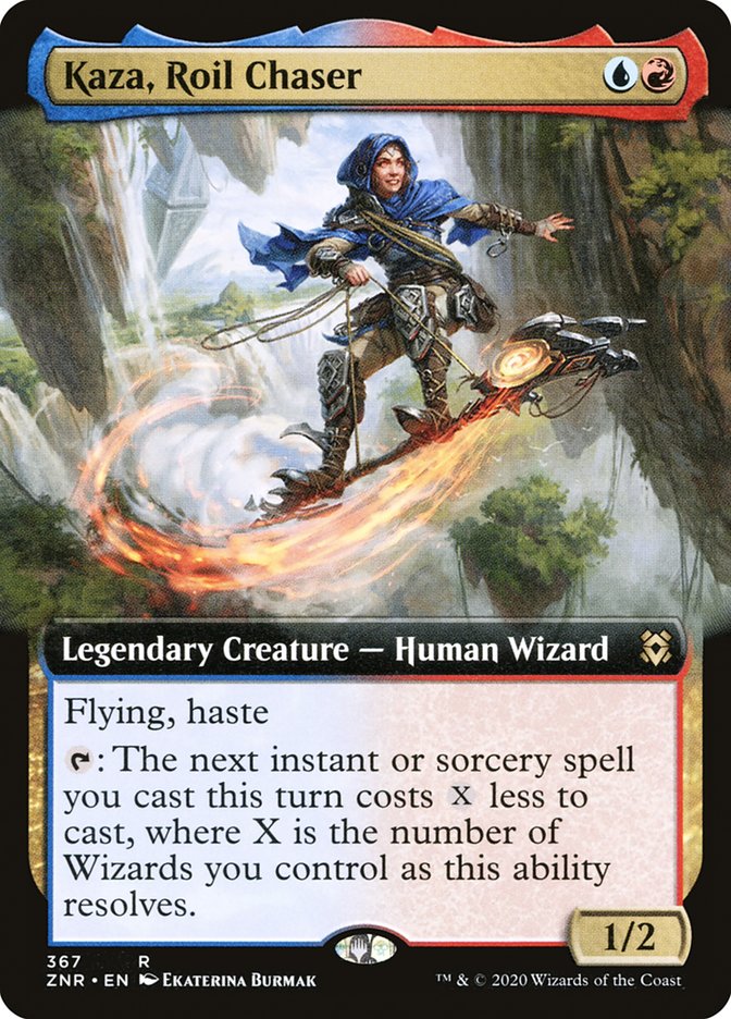 Kaza, Roil Chaser (Extended Art) [Zendikar Rising] | Shuffle n Cut Hobbies & Games