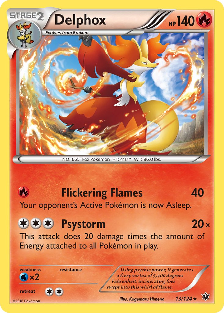 Delphox (13/124) (Theme Deck Exclusive) [XY: Fates Collide] | Shuffle n Cut Hobbies & Games