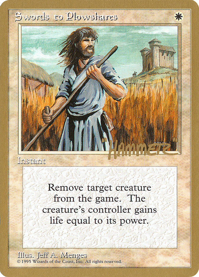 Swords to Plowshares (Shawn "Hammer" Regnier) [Pro Tour Collector Set] | Shuffle n Cut Hobbies & Games