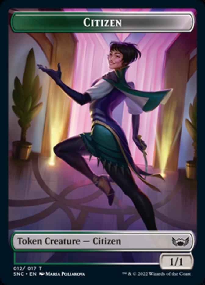 Plant // Citizen Double-Sided Token [Streets of New Capenna Commander Tokens] | Shuffle n Cut Hobbies & Games