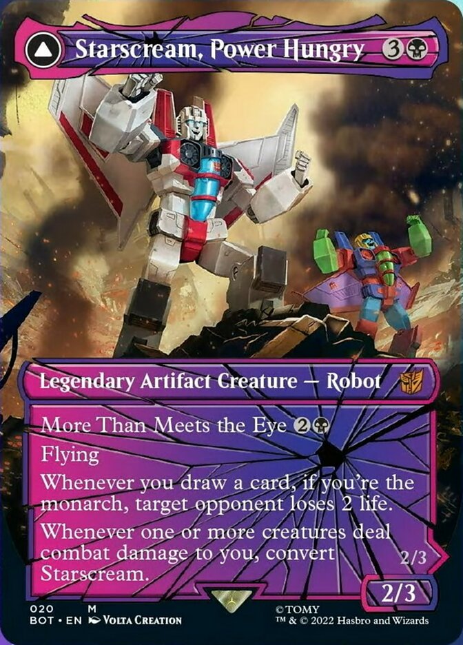 Starscream, Power Hungry // Starscream, Seeker Leader (Shattered Glass) [Transformers] | Shuffle n Cut Hobbies & Games