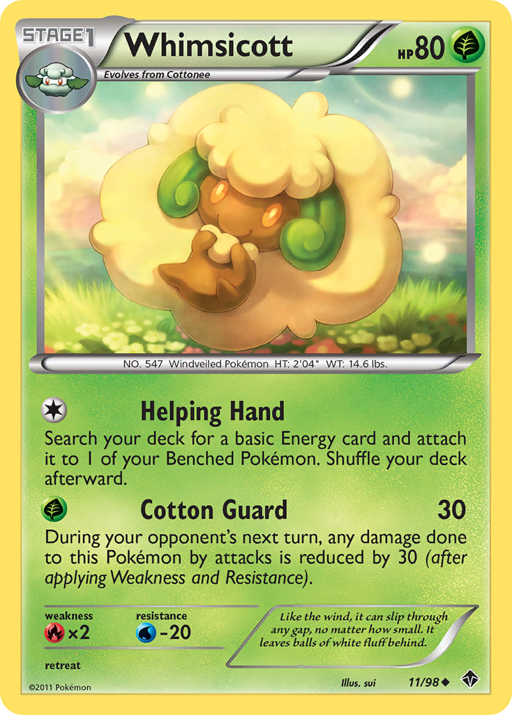 Whimsicott (11/98) [Black & White: Emerging Powers] | Shuffle n Cut Hobbies & Games