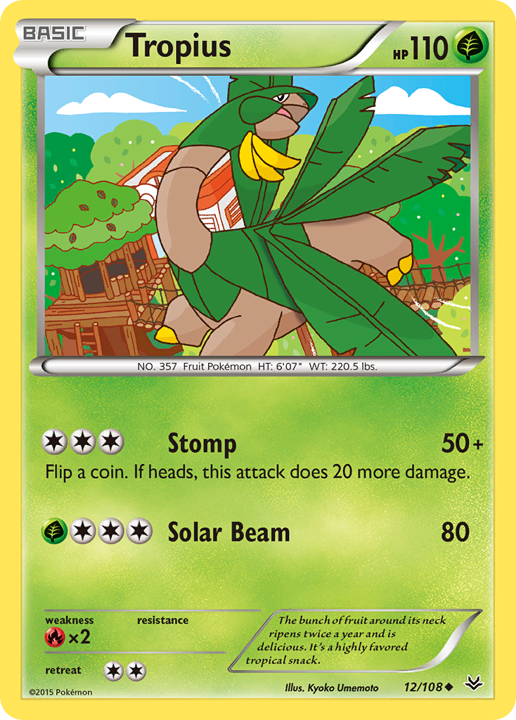 Tropius (12/108) [XY: Roaring Skies] | Shuffle n Cut Hobbies & Games