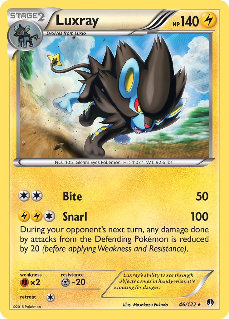 Luxray (46/122) [XY: BREAKpoint] | Shuffle n Cut Hobbies & Games