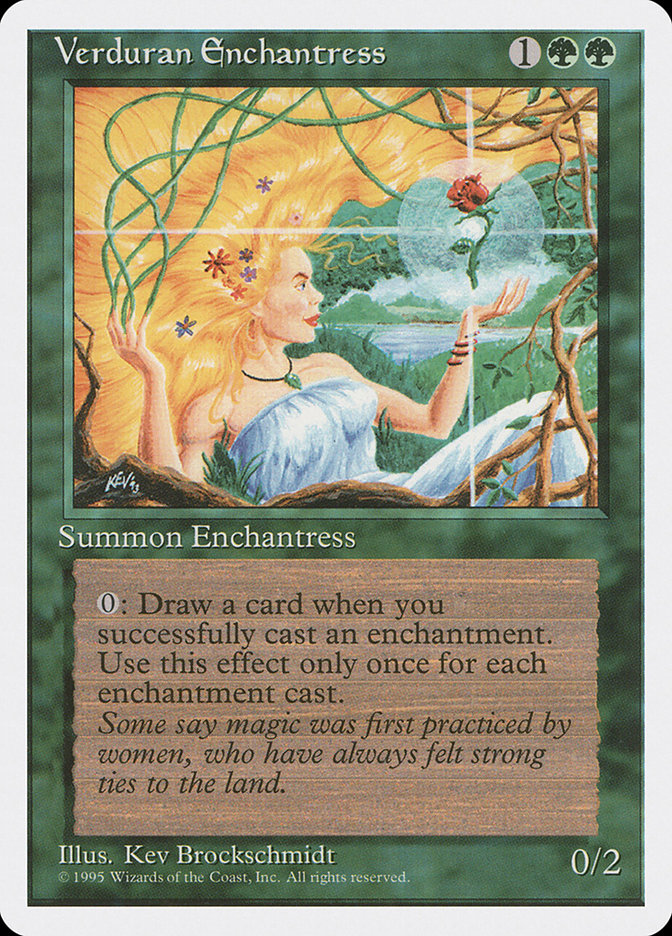 Verduran Enchantress [Fourth Edition] | Shuffle n Cut Hobbies & Games