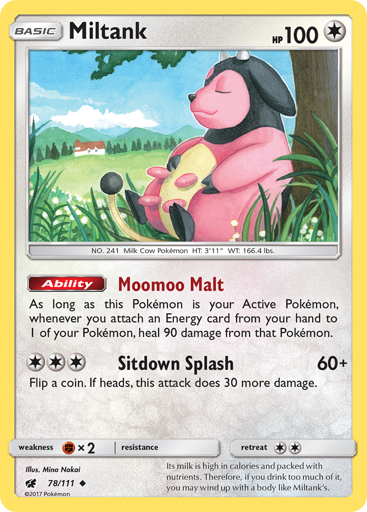 Miltank (78/111) [Sun & Moon: Crimson Invasion] | Shuffle n Cut Hobbies & Games