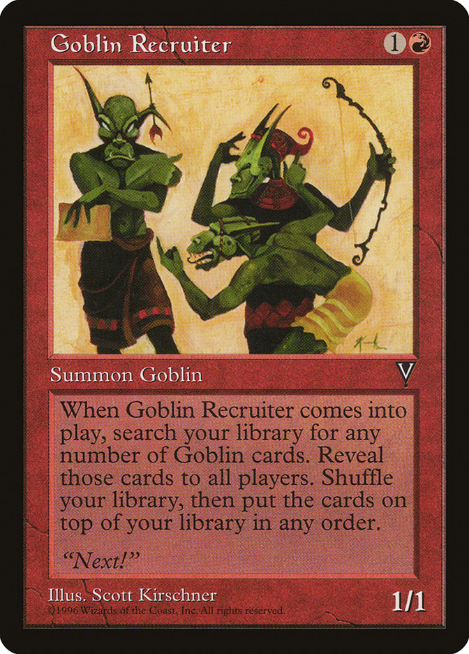 Goblin Recruiter [Visions] | Shuffle n Cut Hobbies & Games