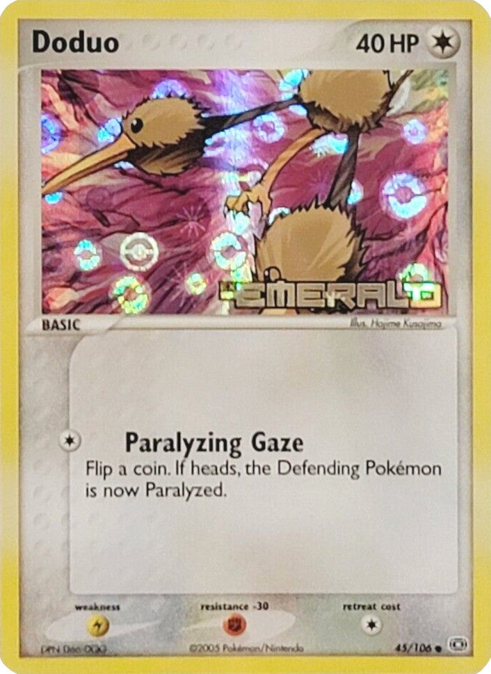 Doduo (45/106) (Stamped) [EX: Emerald] | Shuffle n Cut Hobbies & Games