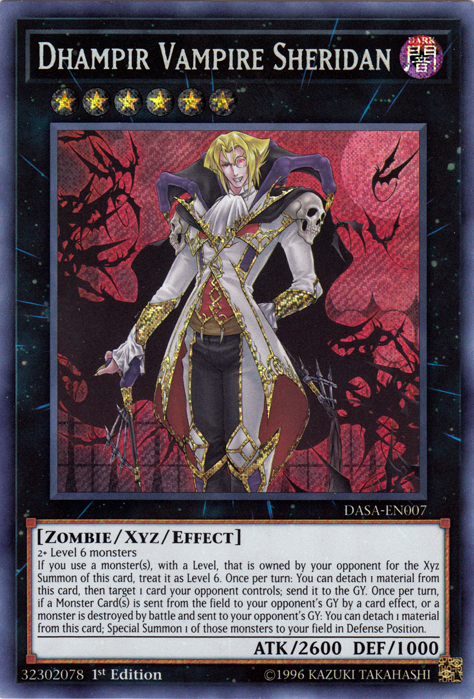 Dhampir Vampire Sheridan [DASA-EN007] Secret Rare | Shuffle n Cut Hobbies & Games