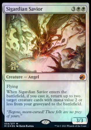 Sigardian Savior [Innistrad: Midnight Hunt Prerelease Promos] | Shuffle n Cut Hobbies & Games