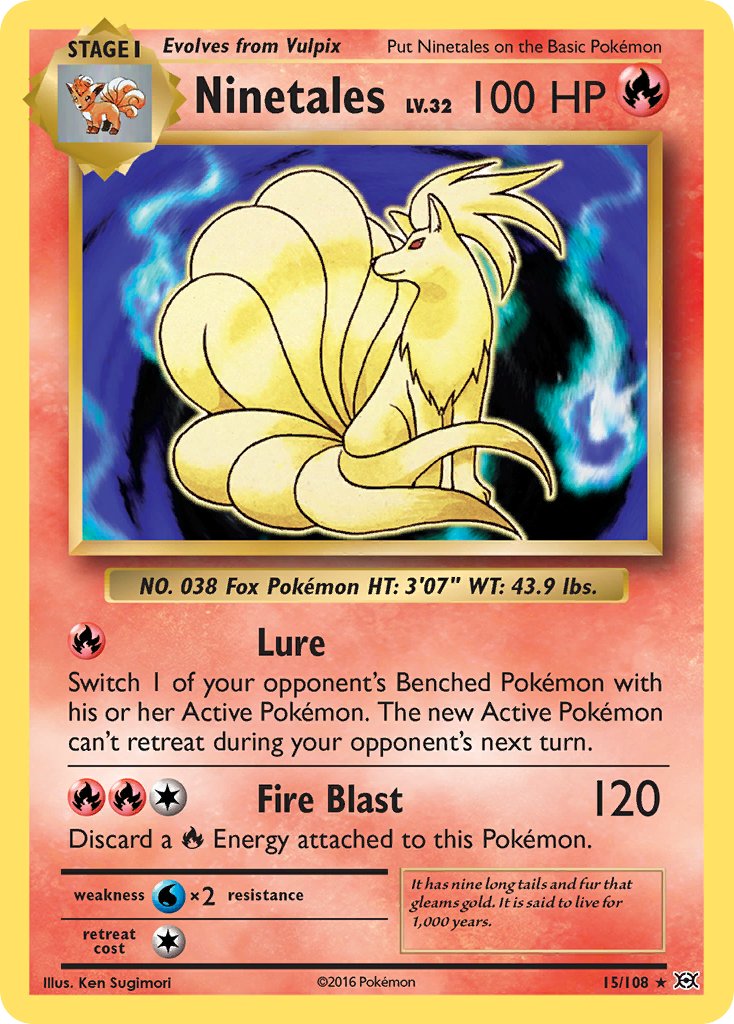 Ninetales (15/108) (Theme Deck Exclusive) [XY: Evolutions] | Shuffle n Cut Hobbies & Games