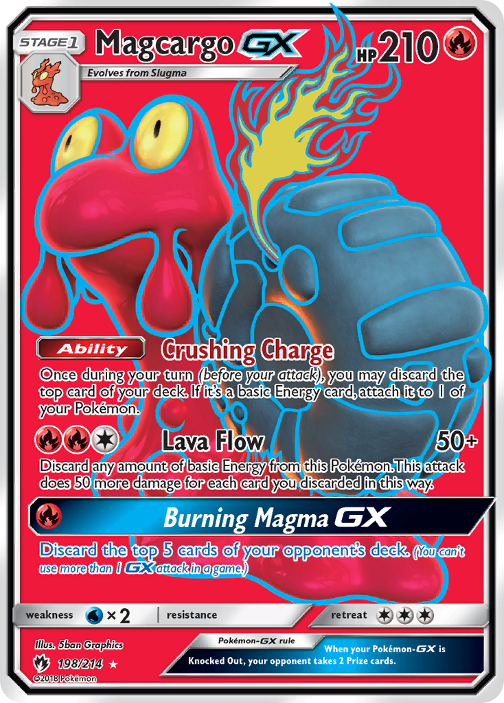 Magcargo GX (198/214) [Sun & Moon: Lost Thunder] | Shuffle n Cut Hobbies & Games