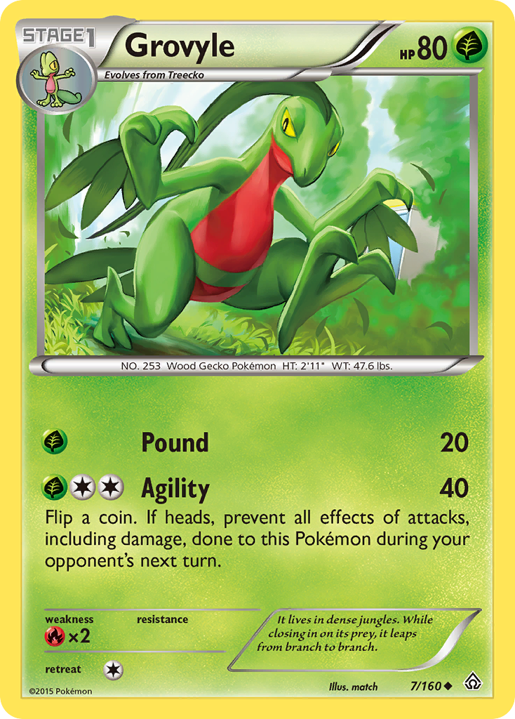 Grovyle (7/160) [XY: Primal Clash] | Shuffle n Cut Hobbies & Games