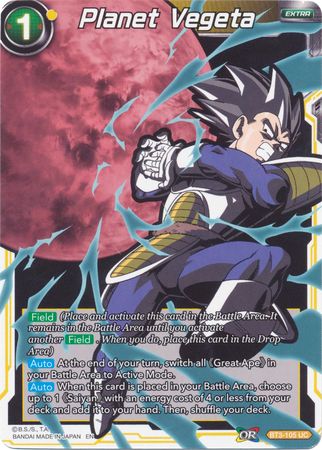 Planet Vegeta (Alternate Art) [BT3-105] | Shuffle n Cut Hobbies & Games