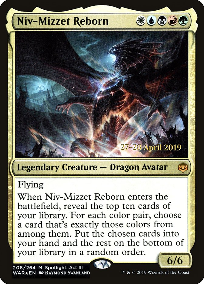 Niv-Mizzet Reborn [War of the Spark Prerelease Promos] | Shuffle n Cut Hobbies & Games