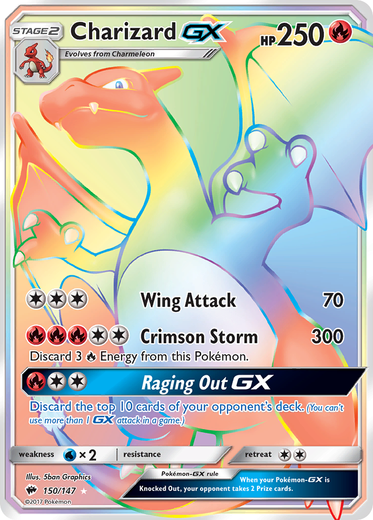 Charizard GX (150/147) [Sun & Moon: Burning Shadows] | Shuffle n Cut Hobbies & Games