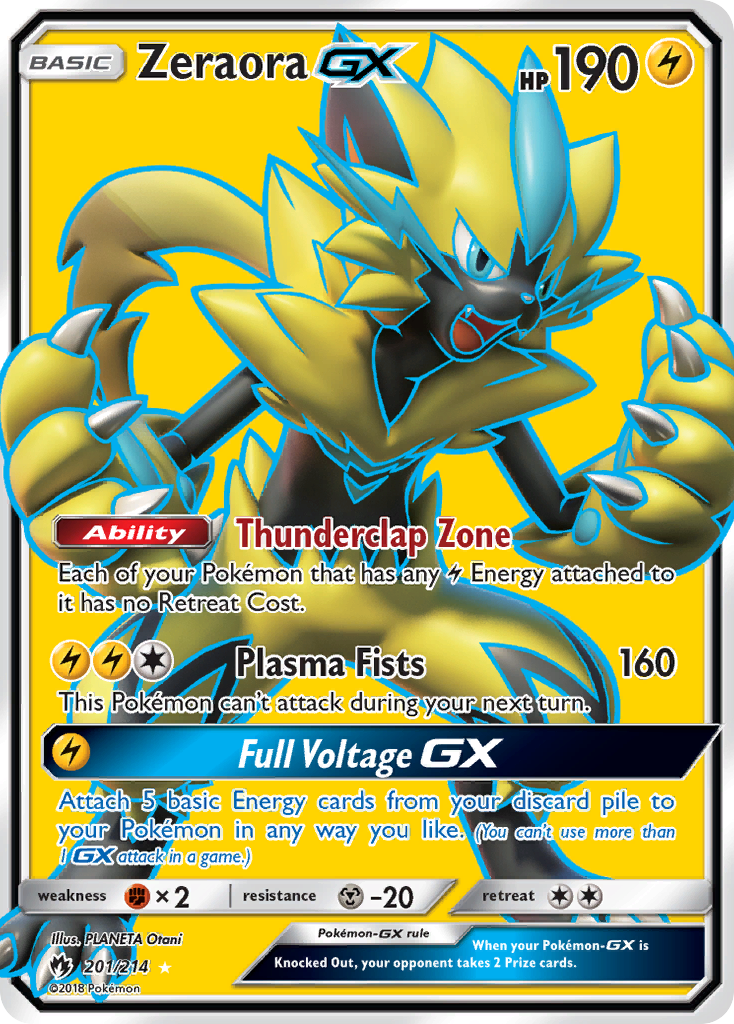 Zeraora GX (201/214) [Sun & Moon: Lost Thunder] | Shuffle n Cut Hobbies & Games