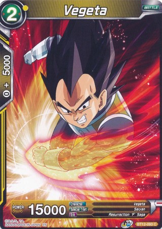 Vegeta [BT12-093] | Shuffle n Cut Hobbies & Games