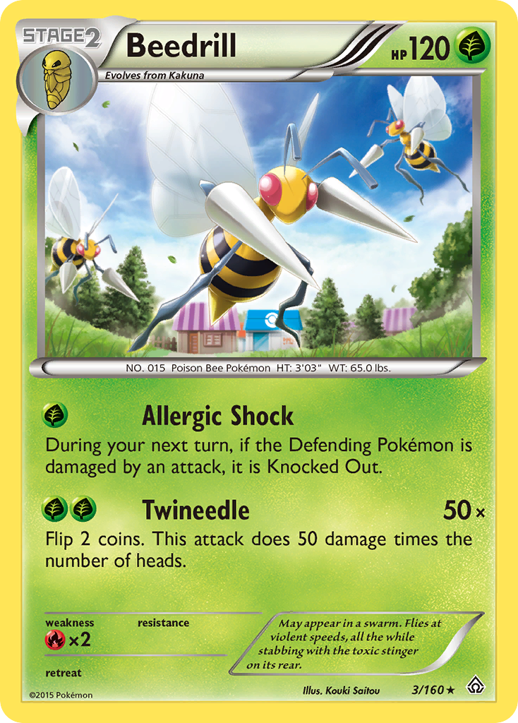 Beedrill (3/160) [XY: Primal Clash] | Shuffle n Cut Hobbies & Games