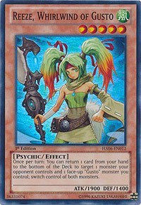 Reeze, Whirlwind of Gusto [HA06-EN012] Super Rare | Shuffle n Cut Hobbies & Games