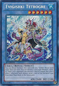 Evigishki Tetrogre [HA06-EN018] Secret Rare | Shuffle n Cut Hobbies & Games