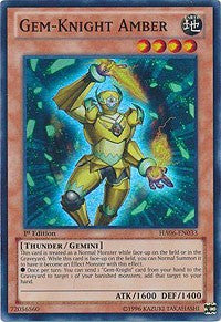 Gem-Knight Amber [HA06-EN033] Super Rare | Shuffle n Cut Hobbies & Games