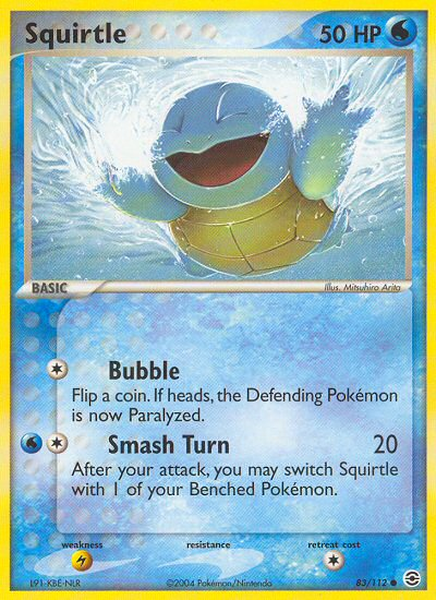 Squirtle (83/112) [EX: FireRed & LeafGreen] | Shuffle n Cut Hobbies & Games