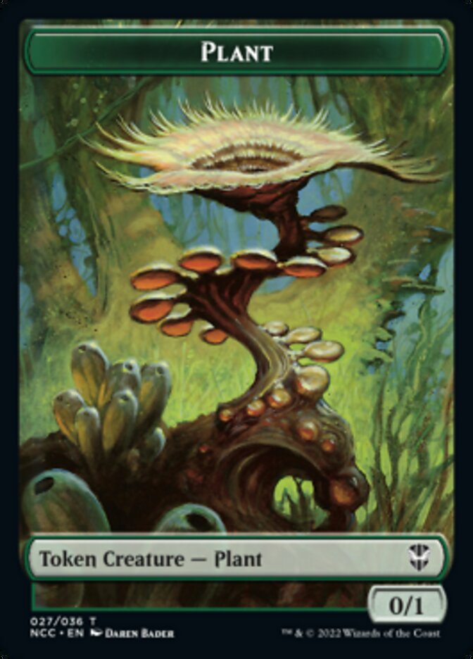 Plant // Treasure (015) Double-Sided Token [Streets of New Capenna Commander Tokens] | Shuffle n Cut Hobbies & Games