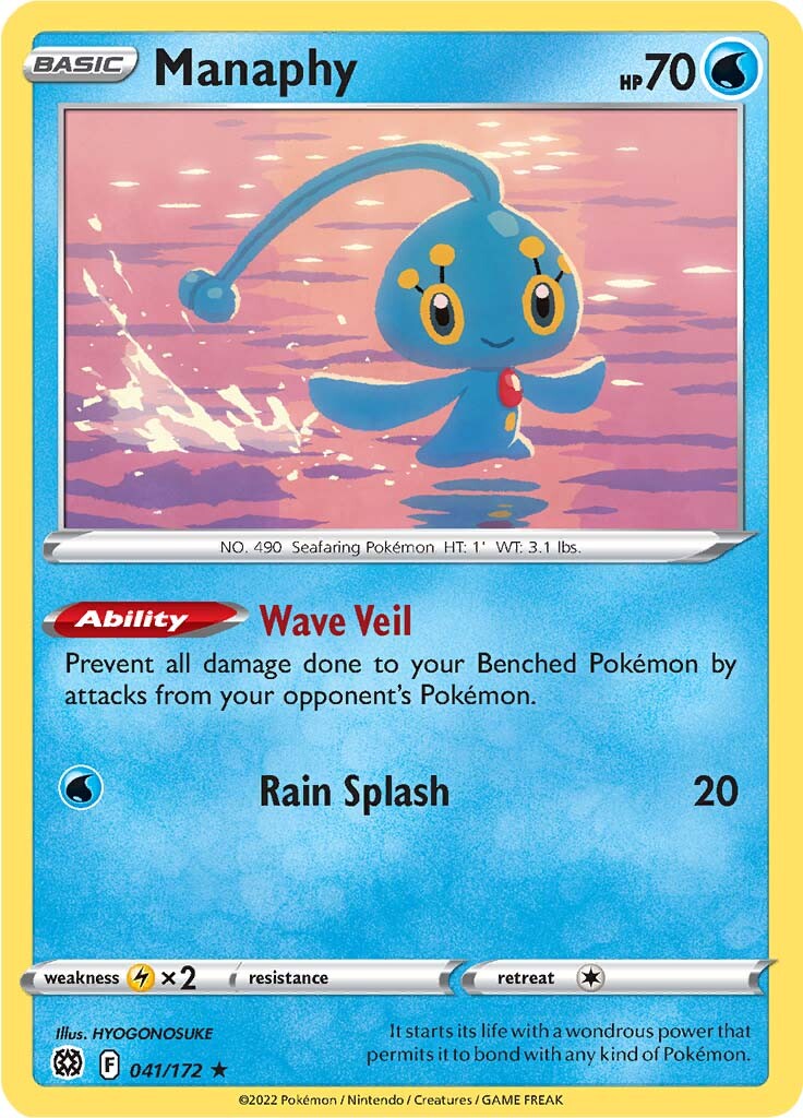 Manaphy (041/172) [Sword & Shield: Brilliant Stars] | Shuffle n Cut Hobbies & Games