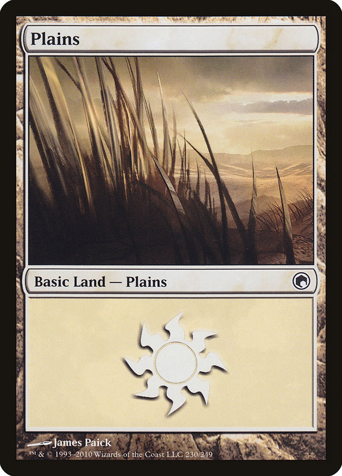 Plains (230) [Scars of Mirrodin] | Shuffle n Cut Hobbies & Games