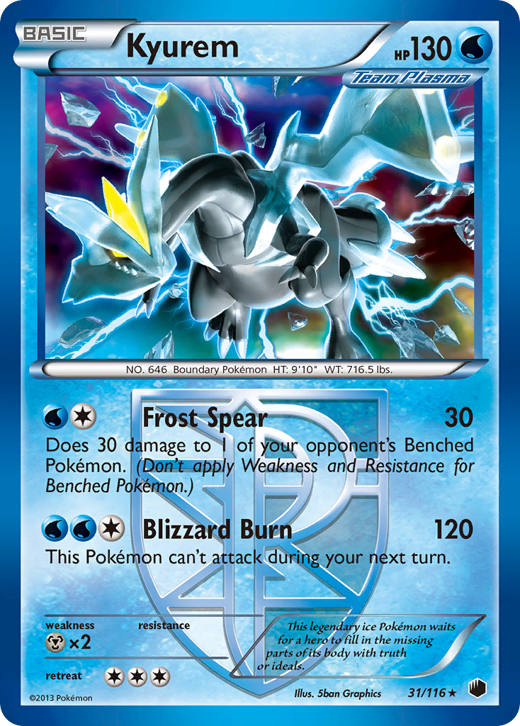 Kyurem (31/116) [Black & White: Plasma Freeze] | Shuffle n Cut Hobbies & Games