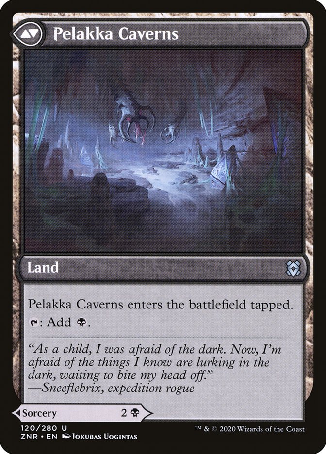 Pelakka Predation // Pelakka Caverns [Zendikar Rising] | Shuffle n Cut Hobbies & Games