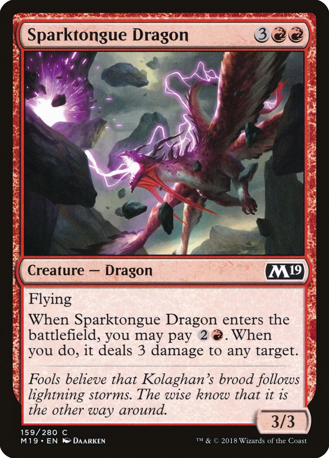 Sparktongue Dragon [Core Set 2019] | Shuffle n Cut Hobbies & Games