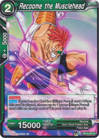 Recoome the Musclehead [BT10-078] | Shuffle n Cut Hobbies & Games