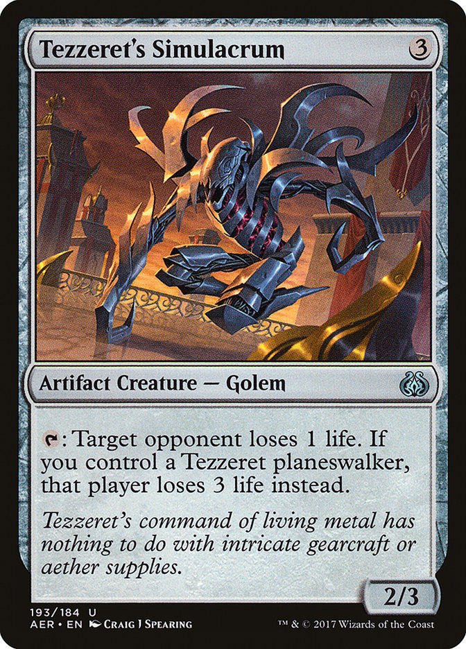 Tezzeret's Simulacrum [Aether Revolt] | Shuffle n Cut Hobbies & Games