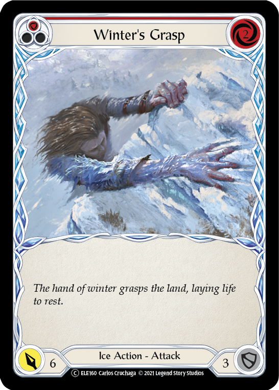 Winter's Grasp (Red) [U-ELE160] Unlimited Normal | Shuffle n Cut Hobbies & Games