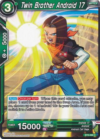 Twin Brother Android 17 [BT2-089] | Shuffle n Cut Hobbies & Games