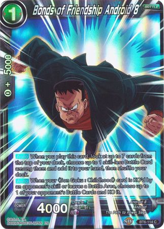 Bonds of Friendship Android 8 (Reprint) (BT6-114) [Battle Evolution Booster] | Shuffle n Cut Hobbies & Games