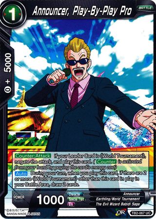 Announcer, Play-By-Play Pro [TB2-067] | Shuffle n Cut Hobbies & Games